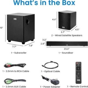 5.1ch Virtual Surround Sound System for TV