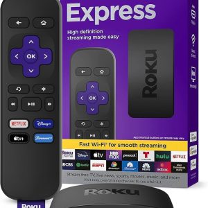 Roku Express | HD Roku Streaming Device with Standard Remote Free & Live TV