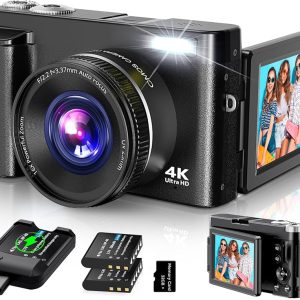 4K Digital Camera for Photography Autofocus, 2024 Latest 48MP Vlogging Camera for YouTube