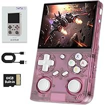 G350 Retro Handheld Game Console , G350 Retro Gaming Console 3.5'' IPS Screen Linux System