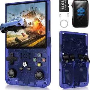 R36 Max Retro Handheld Game Console, Video Game Console with 64G Built-in 18000+ Games
